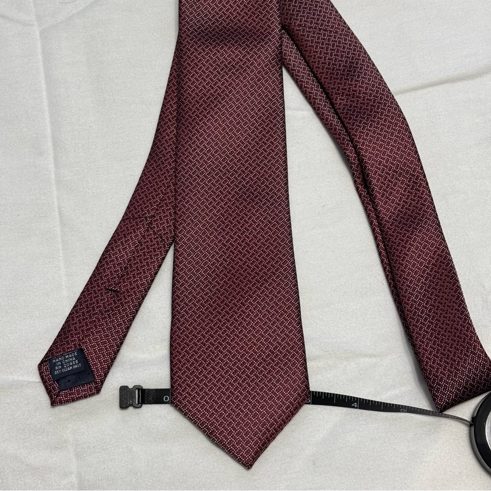 Burgundy Patterned Men's Tie